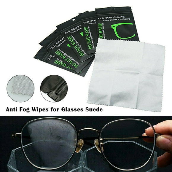 VALINK 1/5Pcs Anti Fog Wipes for Glasses Reusable Suede Defogger Cloth for Eyeglasses