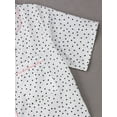thumbnail image 5 of HYwys Women's 2Pcs Pajama Set Loose Short Sleeve Button-Down Top+Short Pants Sleepwear Suit, 5 of 6