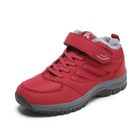 

Fashion Thick Bottom Non-slip Sneakers Lace Up Plush Inner Winter Snow Boots Women‘s Footwear