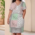 thumbnail image 4 of Paisley Bandana Pattern Loose Pocket Dress Dresses Summer Summer Dresses for Women, 4 of 9