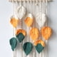 thumbnail image 3 of Tapiz de pared de plumas de estilo bohemio Chic, hojas tejidas hechas a mano para dormitorio, sala de estar, apartamento, decoración de porche Shuxiu Wang  9024715001160, 3 of 4