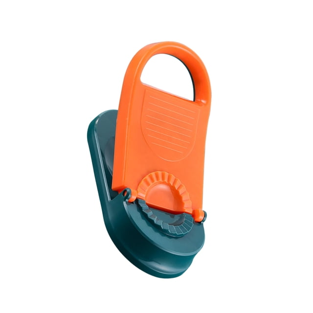 Kearding Envoltura para hacer bolas de hervida de plástico, lavable, portátil, ligera, para prensar masas, prensador, herramientas de Cocina y Comedor Naranja
