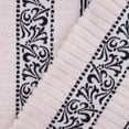 thumbnail image 4 of Superior Athens 6-Piece Cotton Greek Scroll Towel Set, Ivory-Black, 4 of 9