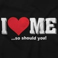 thumbnail image 2 of I Love Me Funny Flirty Valentines Day Women Plus Size Long Sleeve Graphic Tee Brisco Brands 2X, 2 of 5