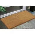 thumbnail image 5 of Kempf Natural Coco Coir Door Mat, 24” x 60” x 1” - Thick, Woven Back, Heavy Duty Durable, for Entryway Front Door Patio Porch, Indoor Outdoor, Blank Welcome Floor Mat, 5 of 10