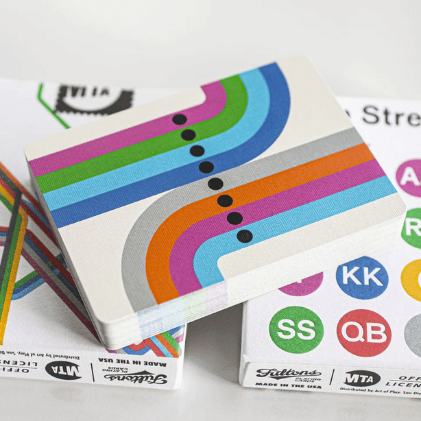 Fulton Street MTA Playing Cards (1972 VIGNELLI MAP EDITION)