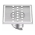 thumbnail image 1 of maskred Silver Stainless Steel Square Floor Drain Durable Easy To Install Scope Of Application Large Water, 1 of 6