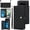 Black, variant on TECH CIRCLE Folio Faux Leather Case for Google Pixel 6a (6.1") 2022 - Protective Stylish Phone Case, Built-in Stand & Card Slots & Wrist Strap & Button Closure, Lightweight Portable Cover, Pink