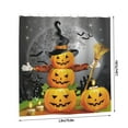 thumbnail image 3 of Shower Curtain HD Waterproof No Punch Bathroom Partition Curtain Halloween Print, 3 of 5