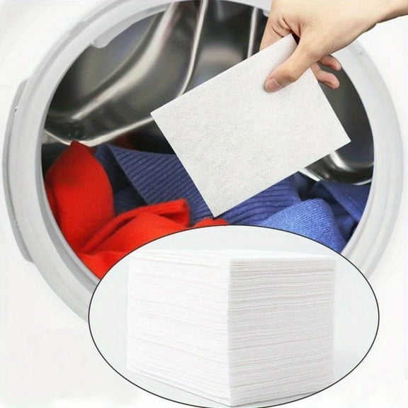 Color Catcher Sheets for Laundry – 100 Disposable Dye Absorbing Sheets, Safe for HE and Traditional Machines, Keeps Clothing Vibrant