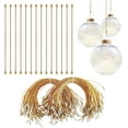 thumbnail image 4 of 200PCS Ornament Hooks, Christmas Ornament String with Snaps, Christmas Tree Hangers Baubles Ball Metal & Wire Hooks Xmas Decoration S Hooks Holidays Decoration (GOLD), 4 of 12