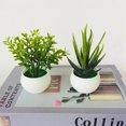 thumbnail image 2 of Mini plantas artificiales de Aloe, bonsái, pequeño árbol simulado, maceta, plantas, flores falsas, mesa de oficina, adornos en maceta, decoración del jardín del hogar Tan Jianjun  unisex, 2 of 2