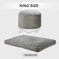 thumbnail image 4 of HABUTWAY Bean Bag Chairs, Variable Shape from Bean Bag to Bed, Convertible Bean Bag Chair for Home, Bedroom, Living Room Grey,King, 4 of 6
