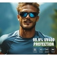 thumbnail image 6 of 3 Pack Polarized Sports Sunglasses for Men, Mens Sunglasses Wrap Around UV400 Protection for Cycling Fishing Driving, 6 of 12