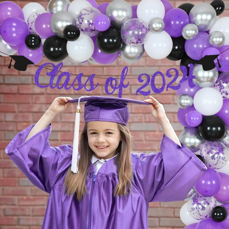 10pcs Congrats Grad Foil Balloons Graduation Ceremony Party Decorations