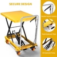 thumbnail image 7 of Dextrus Hydraulic Lift Cart, Steel 1000 Lbs Load Capacity, Scissor Lift, 27.7 In Lifting Height, 7 of 7