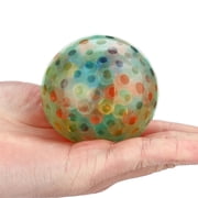 Stress Ball for Hand, Stress Ball Squeeze, Translucent Gel, Orbeez Squeeze, Sensory Squeeze, Workplace Calming, Multi-Hued, 1 Pc