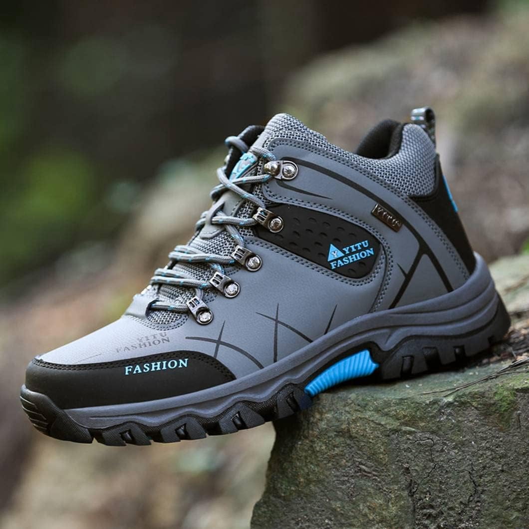 Mens Hiking Boots Non-Slip Outdoor Mid Top Ankle Boot  display picture 1