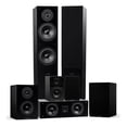thumbnail image 1 of Fluance Elite High Definition Surround Sound Home Theater 7.0 Channel Speaker System including 3-Way Floorstanding, Center Channel, Surround and Rear Surround Speakers - Black Ash (SX70BR), 1 of 8