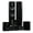 Black Ash, variant on Fluance Elite High Definition Surround Sound Home Theater 7.0 Channel Speaker System including Three-way Floorstanding Towers, Center Channel, Surround and Rear Surround Speakers - White (SX70WHR)