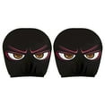 thumbnail image 4 of RICHE Universal Headrest Covers Cartoon Eyes Design Fits Vehicles Durable Polyester Fabric Style &, 4 of 6