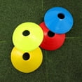 thumbnail image 4 of Señal de entrenamiento de fútbol, ​​plato, plato, cono, marcador de obstáculos, conos de fútbol, ​​conos de entrenamiento de fútbol (5 piezas, amarillo+rojo+verde+azul+naranja), 4 of 5