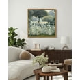 thumbnail image 4 of Drsoum Vintage Forest Landscape Canvas Wall Art 16x16in Natural Framed Pond Classic Wall Prints Modern Farmhouse Kitchen Bedroom Office Decor, 4 of 7