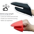 thumbnail image 4 of Silicone Mini Oven Mitts Heat Resistant Mini Oven Mitts Grip Pot Holders For Kitchen Baking, Cooking, Grilling, Gray, 4 of 4