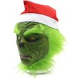 thumbnail image 3 of Máscara de Navidad verde Máscara de cosplay Traje de Navidad de felpa para adultos C, 3 of 5