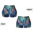 thumbnail image 3 of Sikiie Colorful Winged Dolphin Print Workout Shorts Women Scrunch Butt Gym Shorts Seamless High Waist Tummy Control Yoga Biker Athletic Shorts, 3 of 5