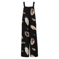 thumbnail image 4 of AUNVITO Women's Floral Print Button Pocket Jumpsuit Sleeveless V-Neck Casual Summer Jumpsuits Lightweight Comfortable Jumpsuit For Daily Party Vacation, 4 of 6