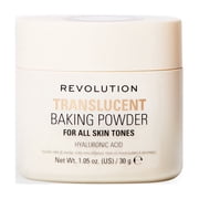 Revolution Loose Baking Powder – Translucent 30 g, Talc-Free, Brightening, Long-Lasting, Vegan & Cruelty-Free