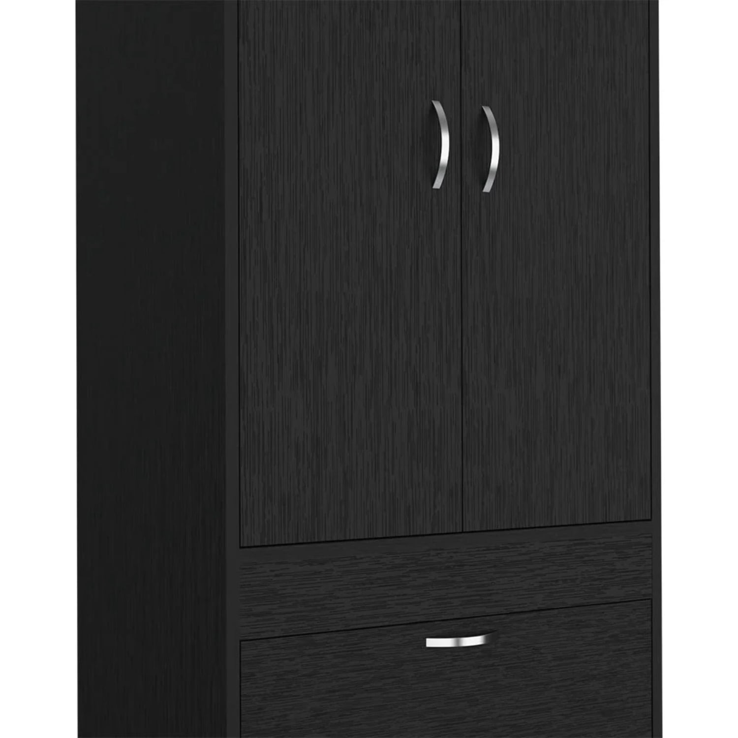 HomeRoots 23" Black Two Drawer Dresser