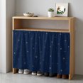 thumbnail image 6 of Navy Blue Sky Cabinet Curtains for Kitchen 35"W x 35"L, Country Farmhouse Minimalist Star Night Laundry Sink Cabinets Magic Tape Short Curtain Privacy Panel for Bathroom Vanity Cabinets, 6 of 9