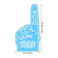thumbnail image 3 of 8Pcs Giant Foam Finger Foam Hand Pompom Colorful Cheerleading Foam Hand Vibrant for Sports, 3 of 4