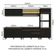 thumbnail image 3 of Madesa Gabinete de Cocina Integral Completa 310 cm Reims Negro 02, 3 of 10