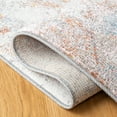 thumbnail image 5 of SAFAVIEH Phoenix Darwin Abstract Area Rug, Ivory/Charcoal, 6'7" x 6'7" Round, 5 of 8