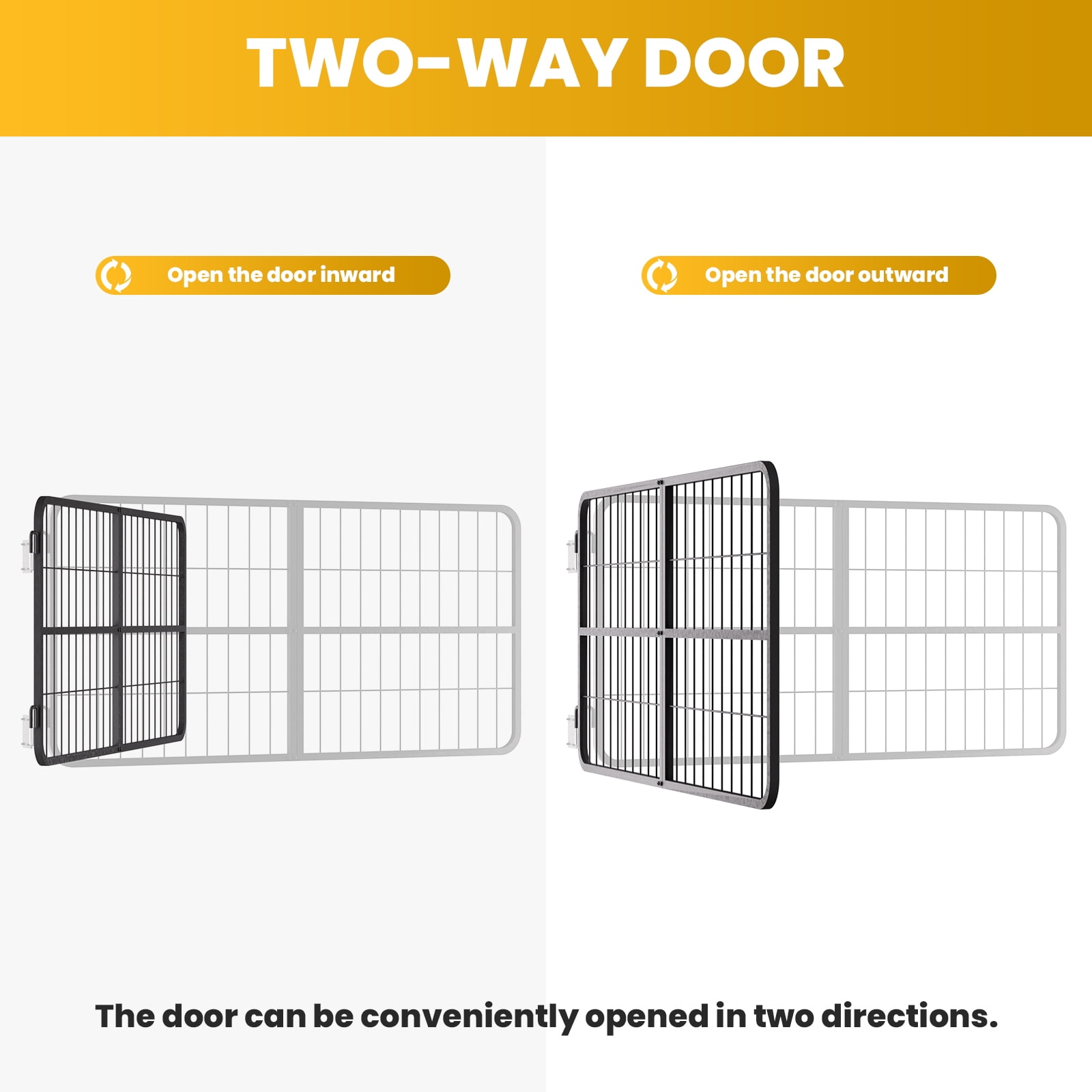 Horse Stall Guard, Powder Coated Steel, 48x24 Inches Size, Horse Stall Gate, Stable Barrier, Ideal for Wash Rack, Exit, Standard Barn Doorway
