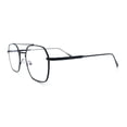 thumbnail image 6 of Hipster Metal Rectangle Double Bridge Blue Light Filtering Computer Glasses Black, 6 of 8