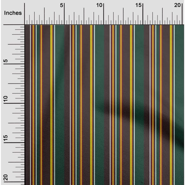oneOone Cotton Cambric Fabric Bayadere Stripe Print Fabric BTY 56 Inch Wide