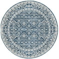 thumbnail image 2 of SAFAVIEH Brentwood Gillian Floral Area Rug, Navy/Light Gray, 9' x 9' Round, 2 of 10