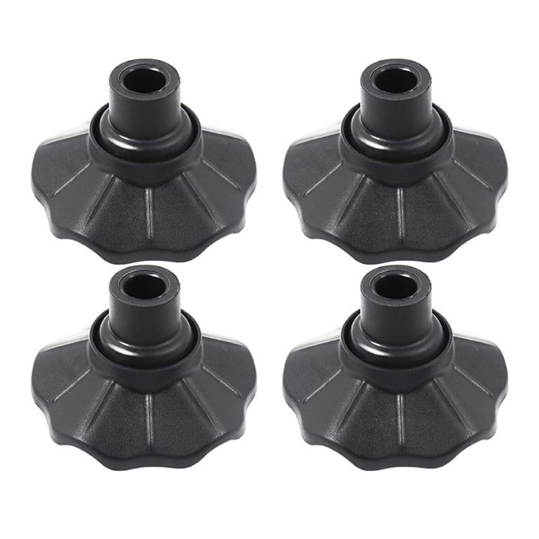 200-Pack Black Plastic Screw Cover Caps – Folding Hinged Design, 13mm Diameter, For M4 Screws, Home Furniture, Cabinets & Office