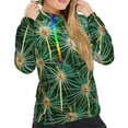 thumbnail image 5 of Yiaed Thorns Of Macro Cactus Print Womens Casual Hoodies Crew Neck Long Sleeve Sweatshirts With Pocket Pullover Tops Women's Hooded Sweatshirt-Large, 5 of 5