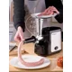 thumbnail image 4 of Picadora de carne, máquina de embutir salchichas eléctrica doméstica, automática, pequeña, comercial, de acero inoxidable, para rellenar carne picada, 4 of 5