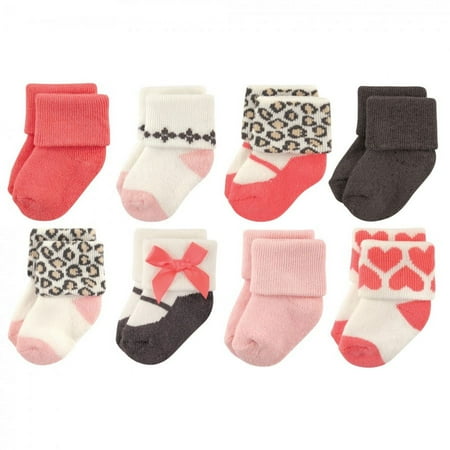 UPC: 0660168280654 | Luvable Friends Baby Girl Newborn and Baby Terry Socks Leopard 0-6 Months