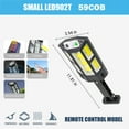 thumbnail image 3 of Solar Security Light With Remote,59 COB LED Motion Sensor Light,IP55 Waterproof Outdoor Wall Light,3 Modes Solar Powered Floodlight For Garden,Fence,Garage,120° Wide Detection Angle Holiday Gifts, 3 of 5