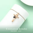 thumbnail image 3 of Paw Print Cross Cremation Jewelry for Pet Infinity Cross Urn Necklace for Ashes Keepsake Loved One, 3 of 7