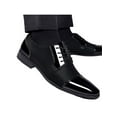 thumbnail image 5 of Frontwalk Mens Oxfords Wingtips Brogues Lace Up Dress Shoes Wedding Lightweight Leather Shoe Men Business Flats Black 12, 5 of 6