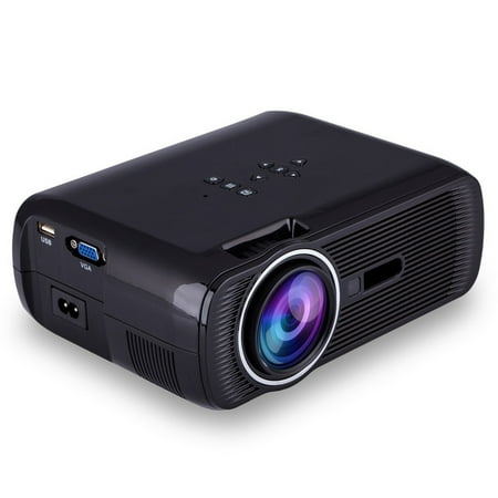 1000 Lumens HD 3D LED Projector Home Cinema Theater, Multimedia Video Projector Support 1080P VGA AV for TV Laptop Game Smartphone with HDMI