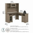 thumbnail image 2 of Bush Furniture Cabot 60W L Shaped Computer Desk with Hutch in Ash Gray, 2 of 5